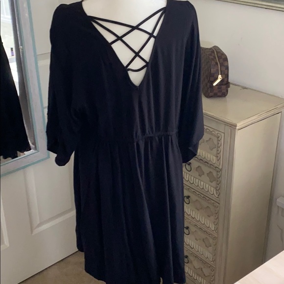 Torrid Drawstring dress with criss cross back - Picture 3 of 4